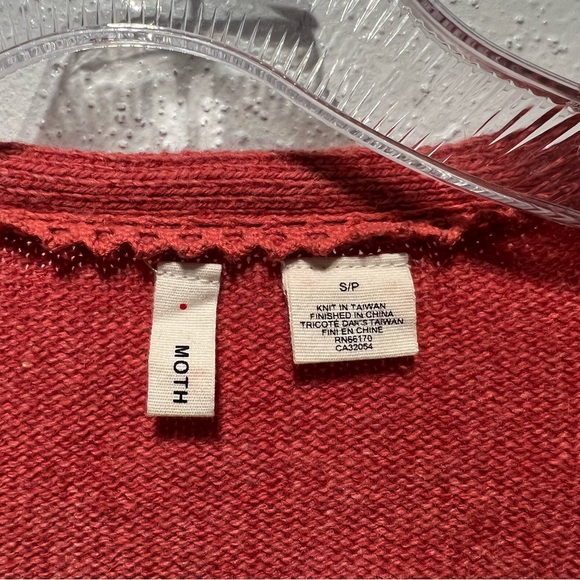 Anthropologie | MOTH Open Front Cardigan Crillon Cardi Small - Picture 12 of 12